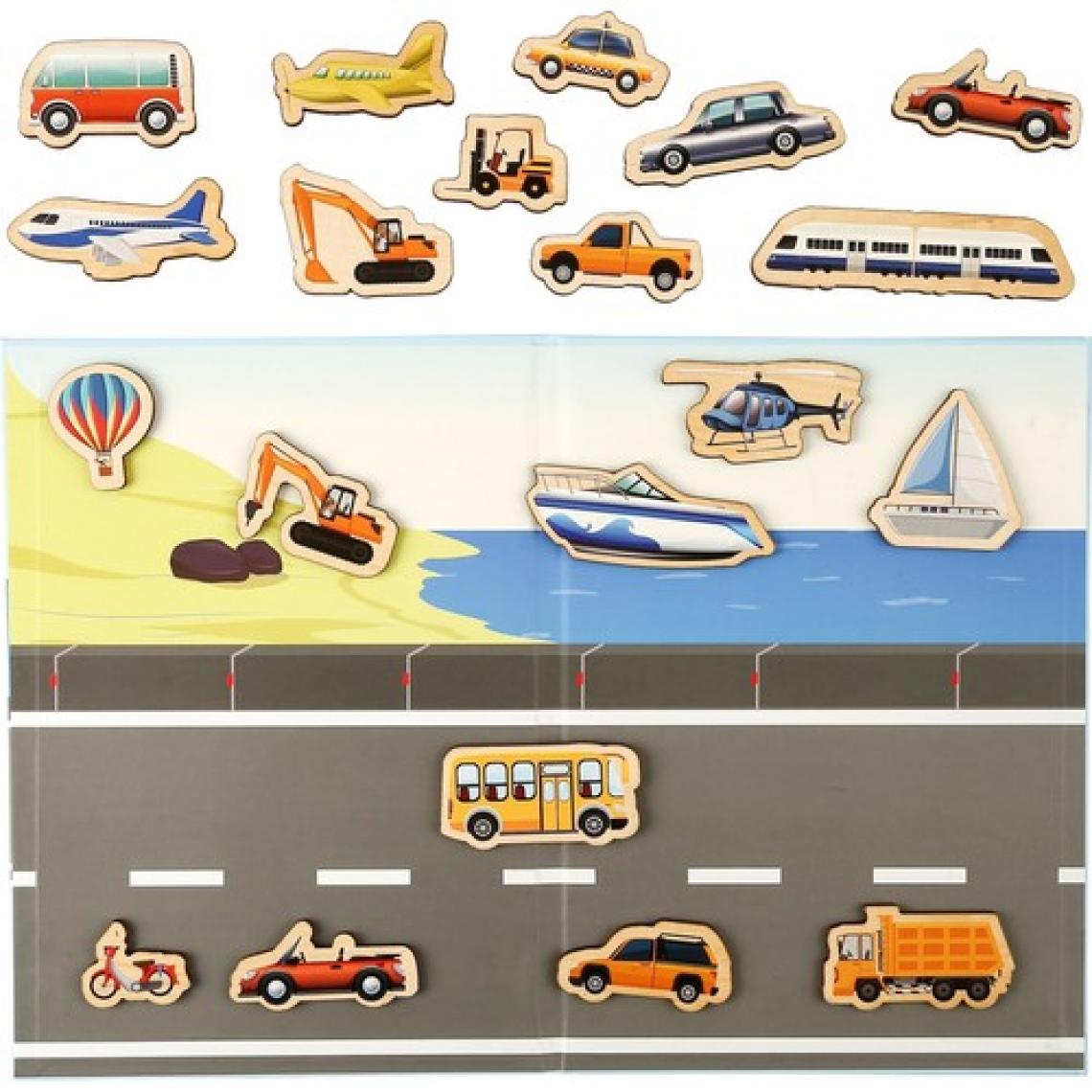 Rossie Ahşap Mıknatıslı Trafik Oyun Seti (Mıknatıslı Oyun Alanı)