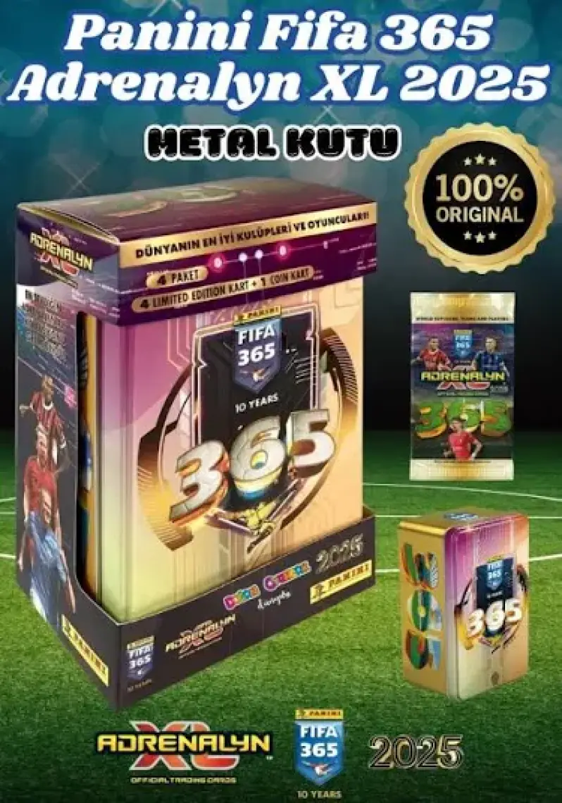 Panini Fifa 365 2025 Trading Kart Teneke Kutu