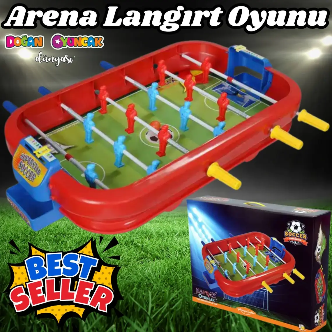 Evistro Çocuk Super Star Soccer Futbol Oyuncağı Langırt
