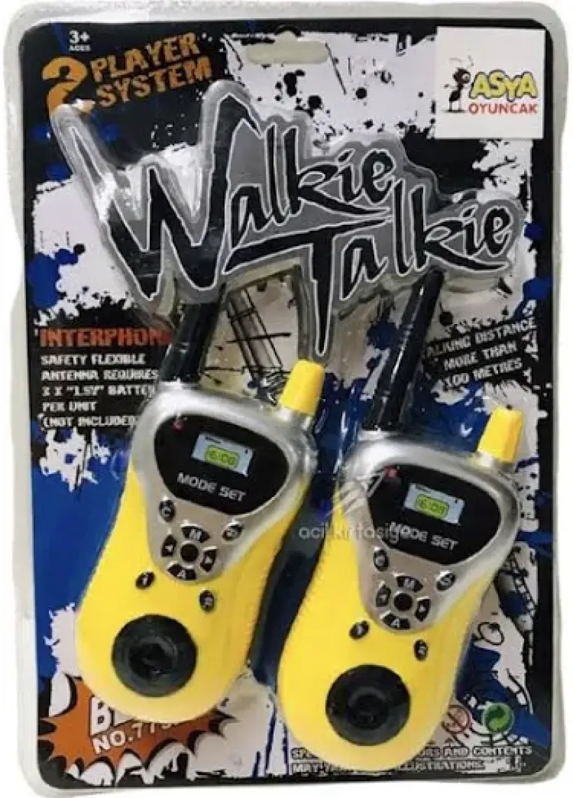 Asya Oyuncak 7732 Kartela Telsiz - Walkie Talkie