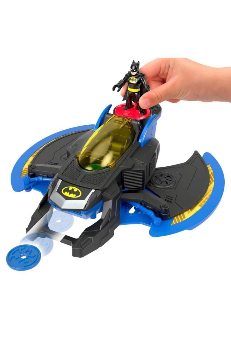 Imaginext DC Super Friends Batwing ve Batman, Oyuncak Uçak ve Batman Figürü GKJ22
