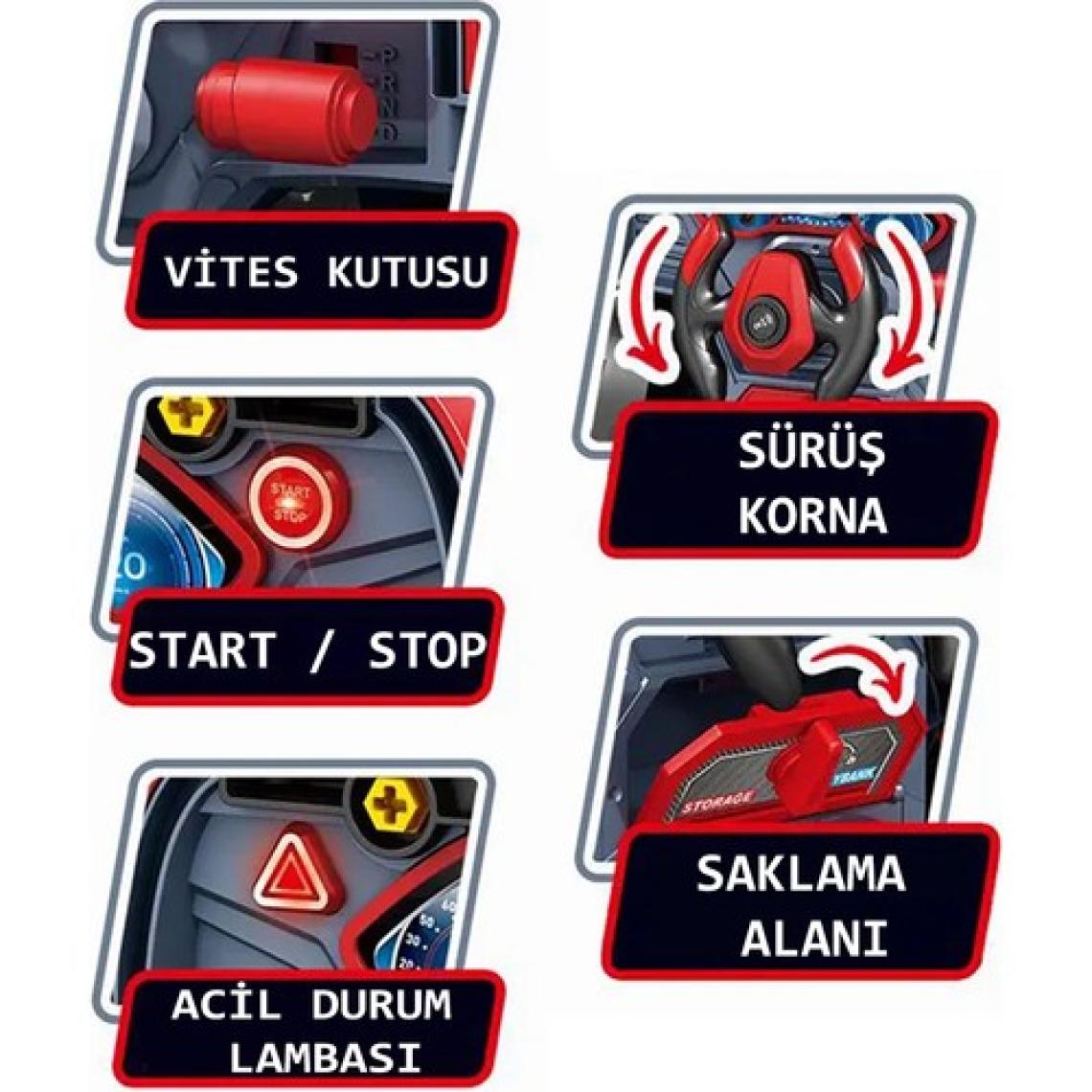 Learning Fun 59 Parça Oyuncak Araba Motoru Tamir Seti Işıklı Sesli Mavi Kamyon