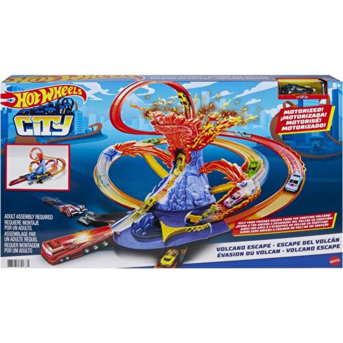 Hot Wheels Yanardağdan Kaçış Motorlu Pist Seti Ftd61