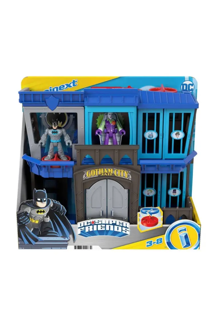 Fisher-Price  Imaginext Dc Super Friends Yeni Gotham City Hapishanesi, Batman Ve Joker Figürlü Hapishane Oyun Seti, 3-8 Yaş Hhp81
