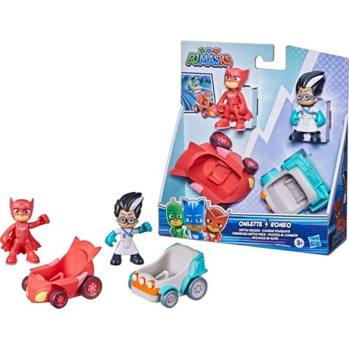 Pj Masks Pj Maskeliler 2'li Figür ve Araç Seti Owlette-Romeo F2649-F2842
