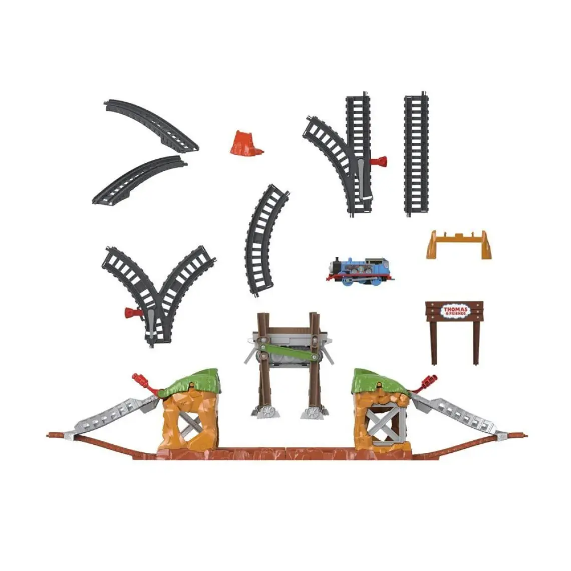 Fisher-Price Thomas ve Arkadaşları Yürüyen Köprü Tren Seti, Okul Öncesi Çağdaki Çocuklar İçin Motorlu Tren İçeren Oyun Seti GHK84