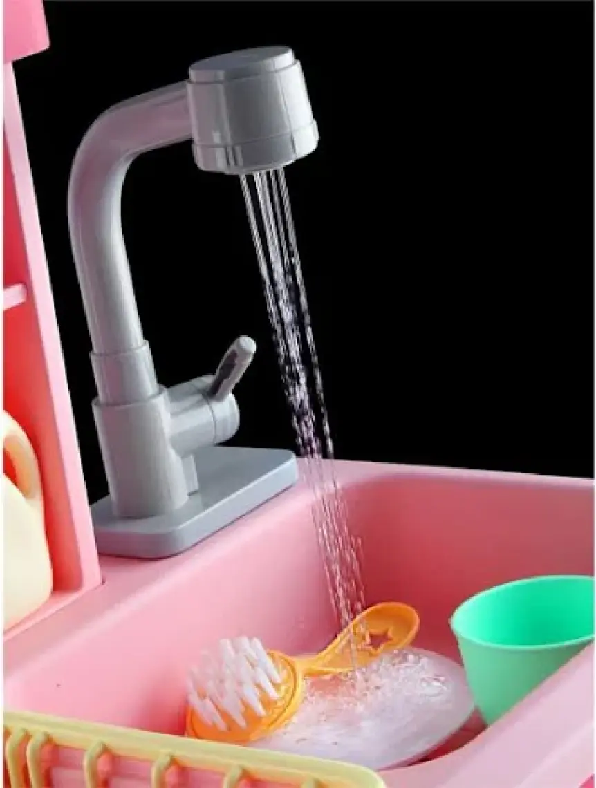 Pembe Interaktif Lavabo Seti