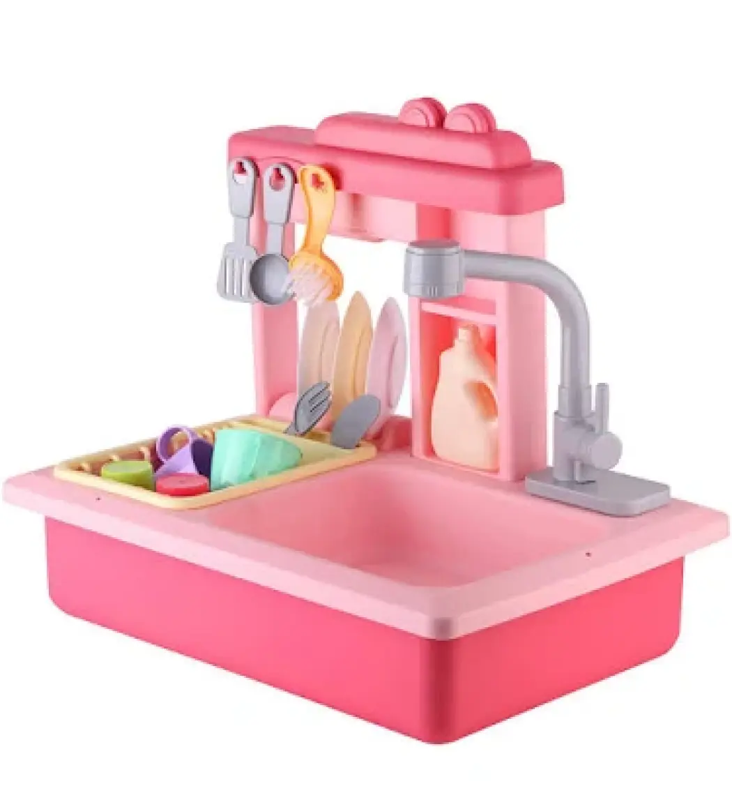 Pembe Interaktif Lavabo Seti