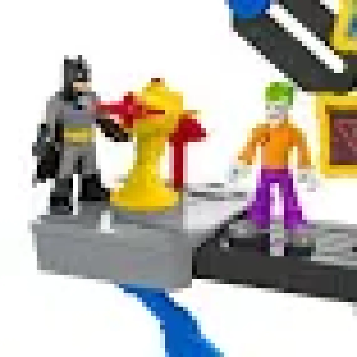 Imaginext Dc Super Friends 2'Si 1 Arada Transforming (Dönüşen) Batcave, Süper Kahraman Oyuncaklarından Batman, Joker, Zırh ve Fırlatıcı Dahil Chh91