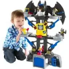 Imaginext Dc Super Friends 2'Si 1 Arada Transforming (Dönüşen) Batcave, Süper Kahraman Oyuncaklarından Batman, Joker, Zırh ve Fırlatıcı Dahil Chh91
