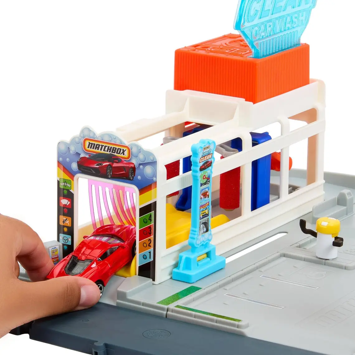 Matchbox Aksiyon Sürücüleri Süper Oto Yıkama Oyun Seti, 3 yaş ve üzeri, HNJ54