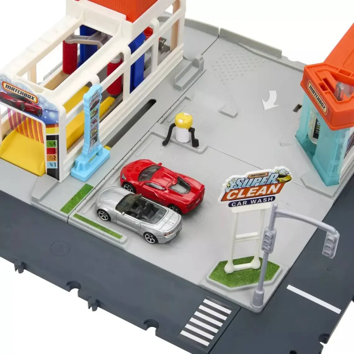 Matchbox Aksiyon Sürücüleri Süper Oto Yıkama Oyun Seti, 3 yaş ve üzeri, HNJ54