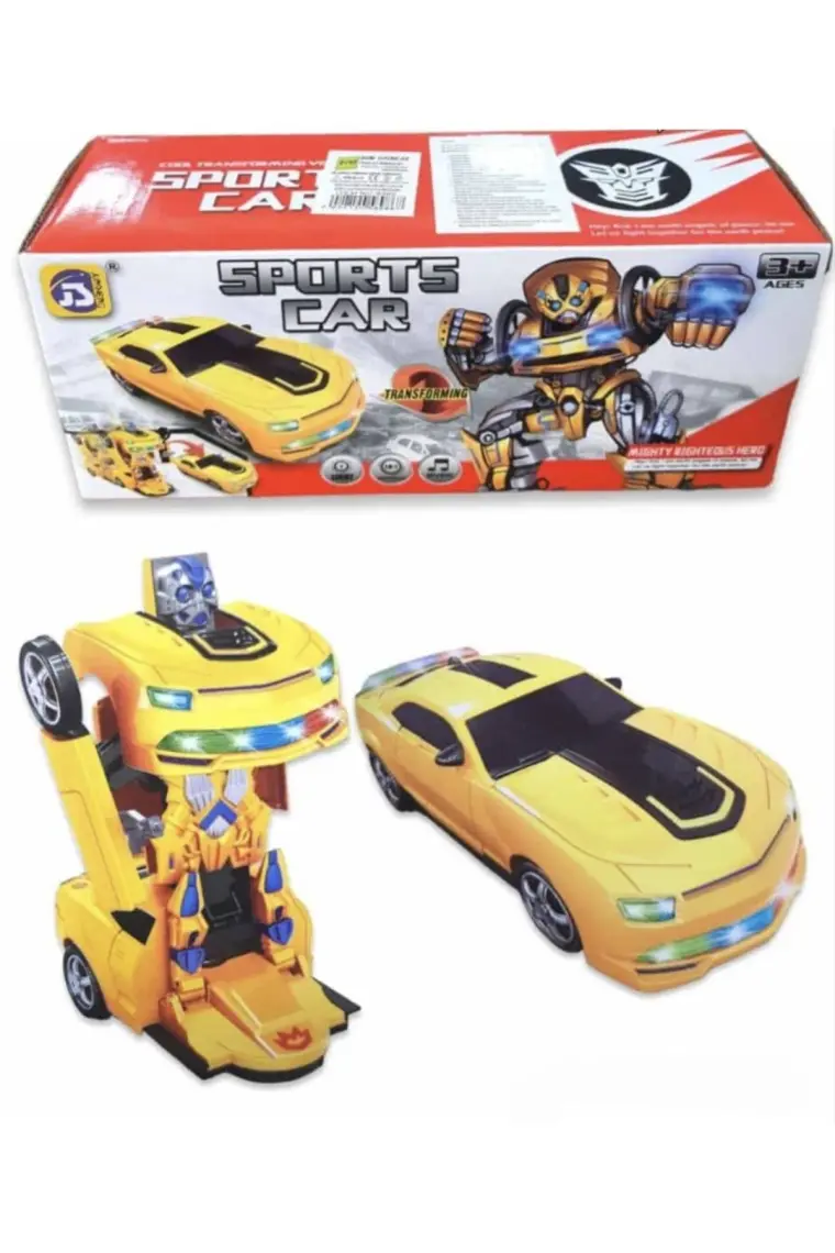 Can İthalat Sports Car Pilli Robota Dönüşen Araba