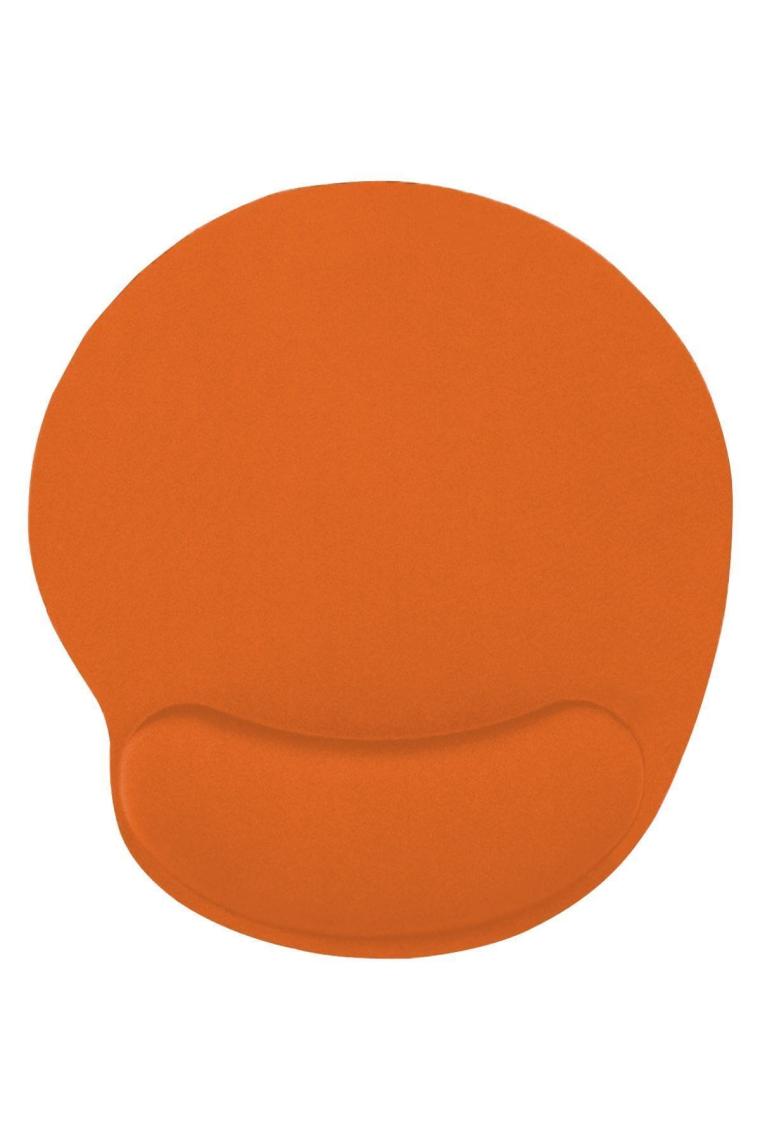 Turuncu Bilek Destekli Ergonomik Kaymaz Taban Mouse Pad