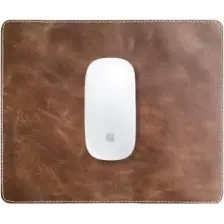 Navada - Luxury Hakiki Deri Kahverengi Mouse Pad