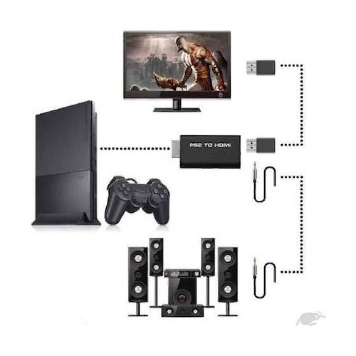 Playstation 2 Ps2 To HDMI Çevirici Tv Kablosu Adaptör Dönüştürücü Çevirici