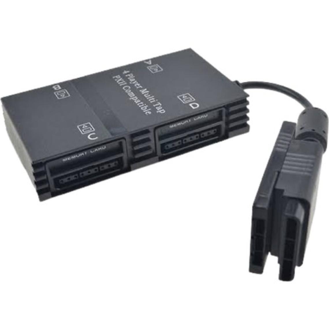 YUES PS2 Multitap – 4 Oyuncu Multiplayer Adaptör, PS2 & PS2 Slim Uyumlu, Tak-Çalıştır