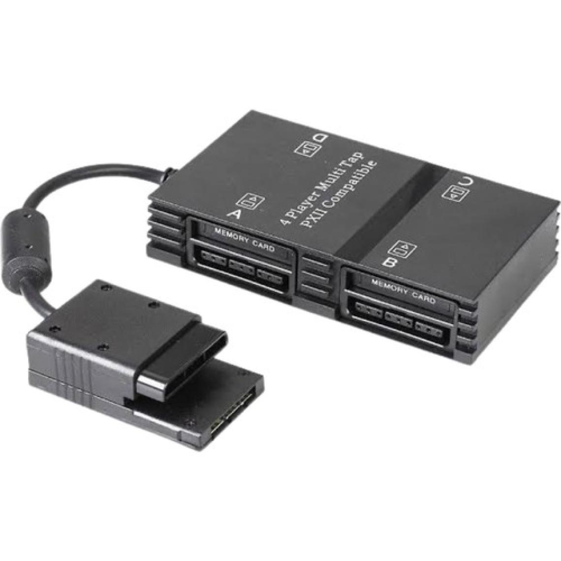 YUES PS2 Multitap – 4 Oyuncu Multiplayer Adaptör, PS2 & PS2 Slim Uyumlu, Tak-Çalıştır