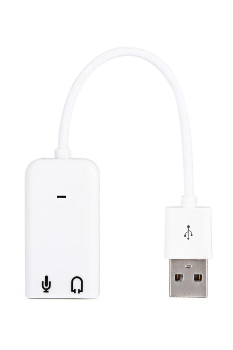 Usb Ses Kartı Çevirici 7+1 Dönüştürücü Laptop Harici Ses Kartı
