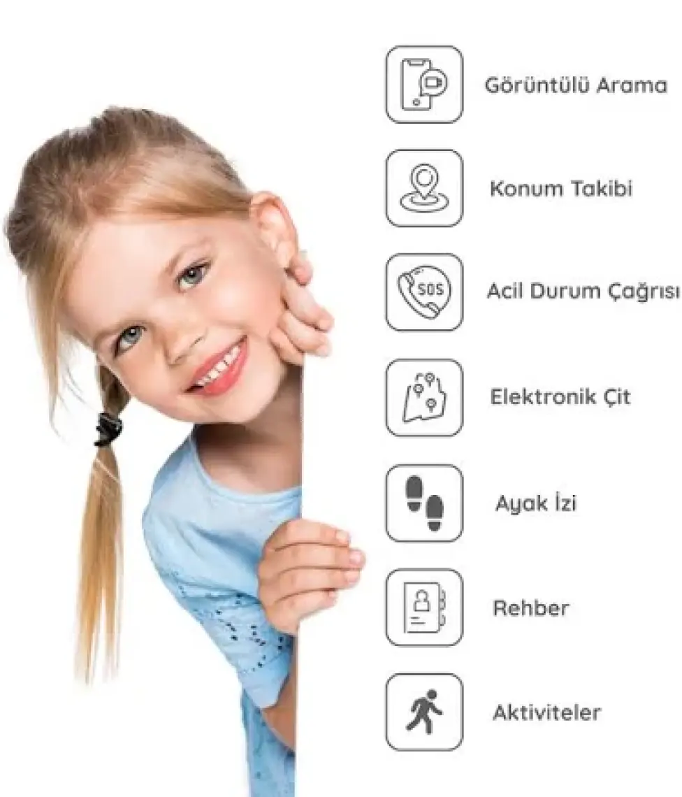Bilicra Connect Akıllı Çocuk Saati (Black Stone)