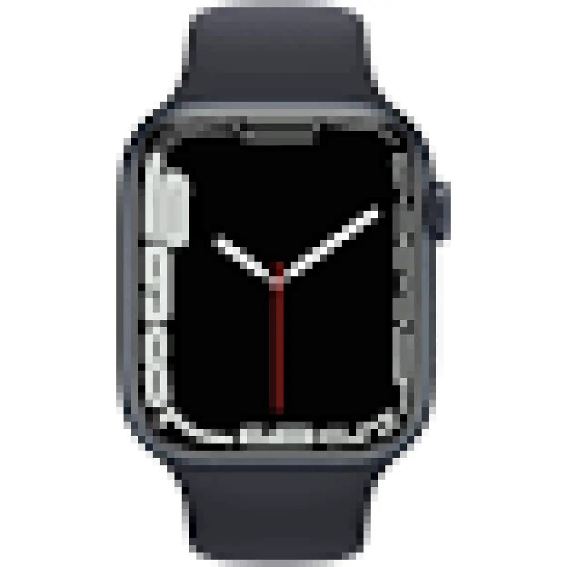 Apple Watch Seri 7 Gps, 45MM Siyah Alüminyum Kasa  ve Siyah Spor Kordon - Regular MKN53TU/A