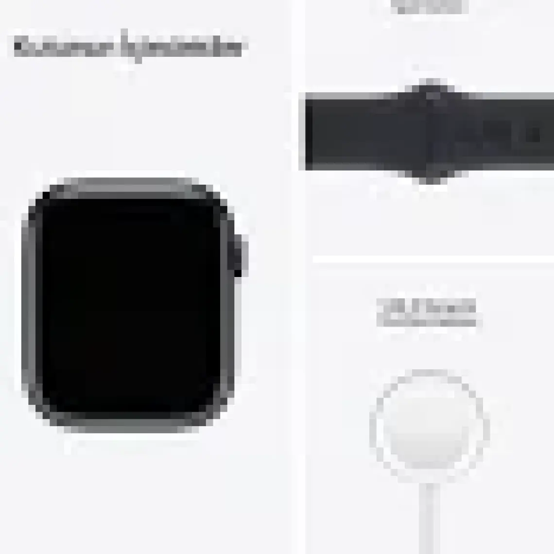 Apple Watch Seri 7 Gps, 45MM Siyah Alüminyum Kasa  ve Siyah Spor Kordon - Regular MKN53TU/A