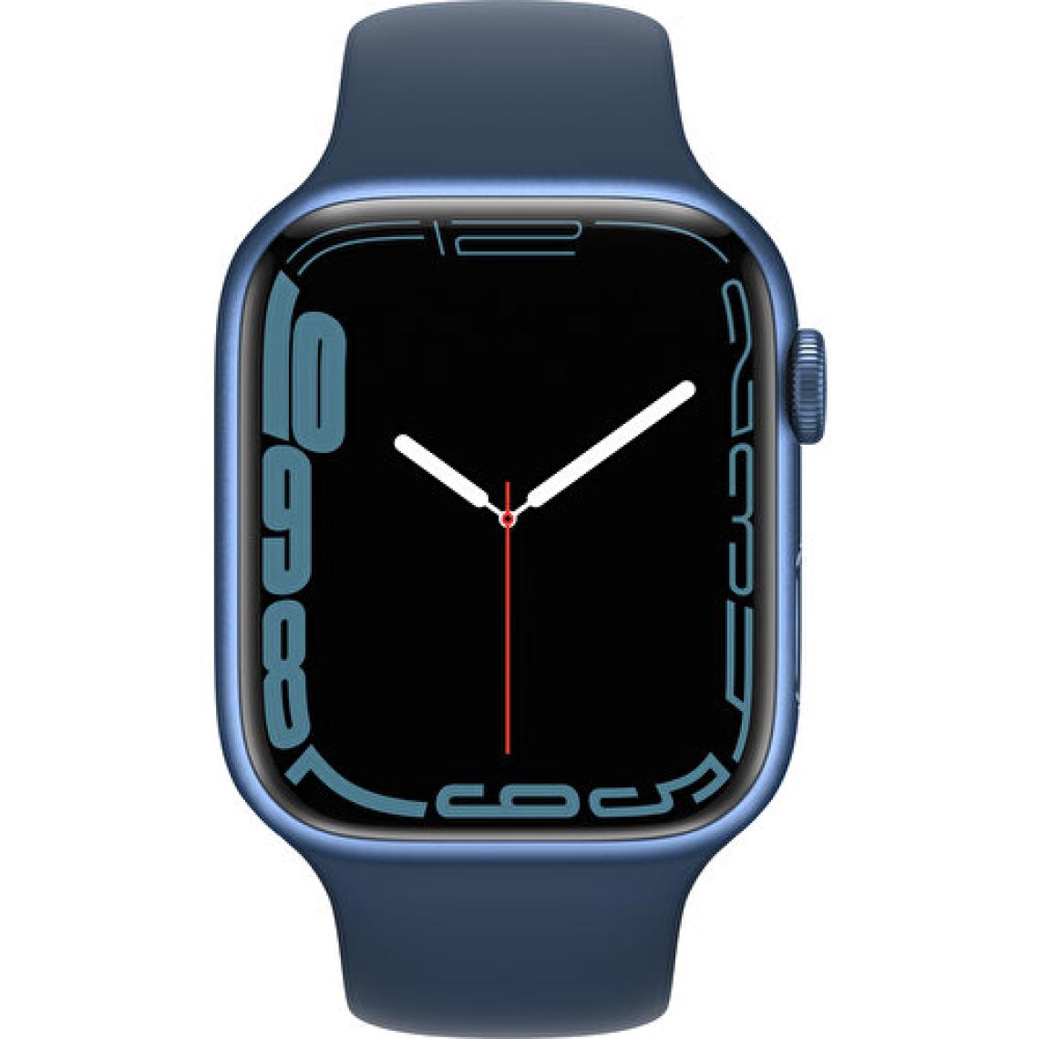 Apple Watch Series 7 GPS 45mm Mavi Alüminyum Kasa ve Spor Kordon Akıllı Saat