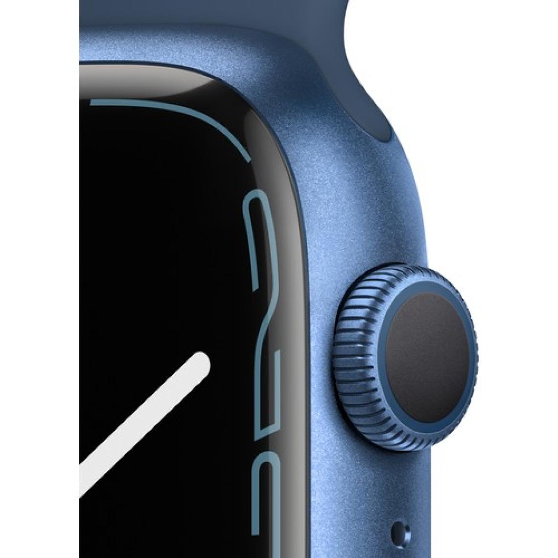 Apple Watch Series 7 GPS 45mm Mavi Alüminyum Kasa ve Spor Kordon Akıllı Saat