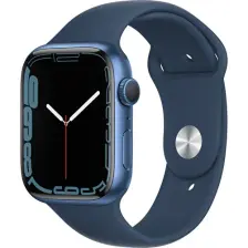 Apple Watch Series 7 GPS 45mm Mavi Alüminyum Kasa ve Spor Kordon Akıllı Saat