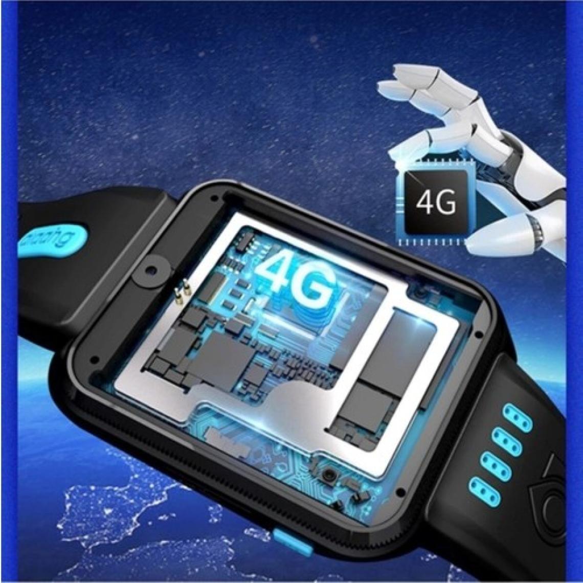 Nidage G-17 W5S 4g Görüntülü Konuşma Çift Kameralı Gps Wifi Android Akıllı Çocuk Saati Mavi-Siyh