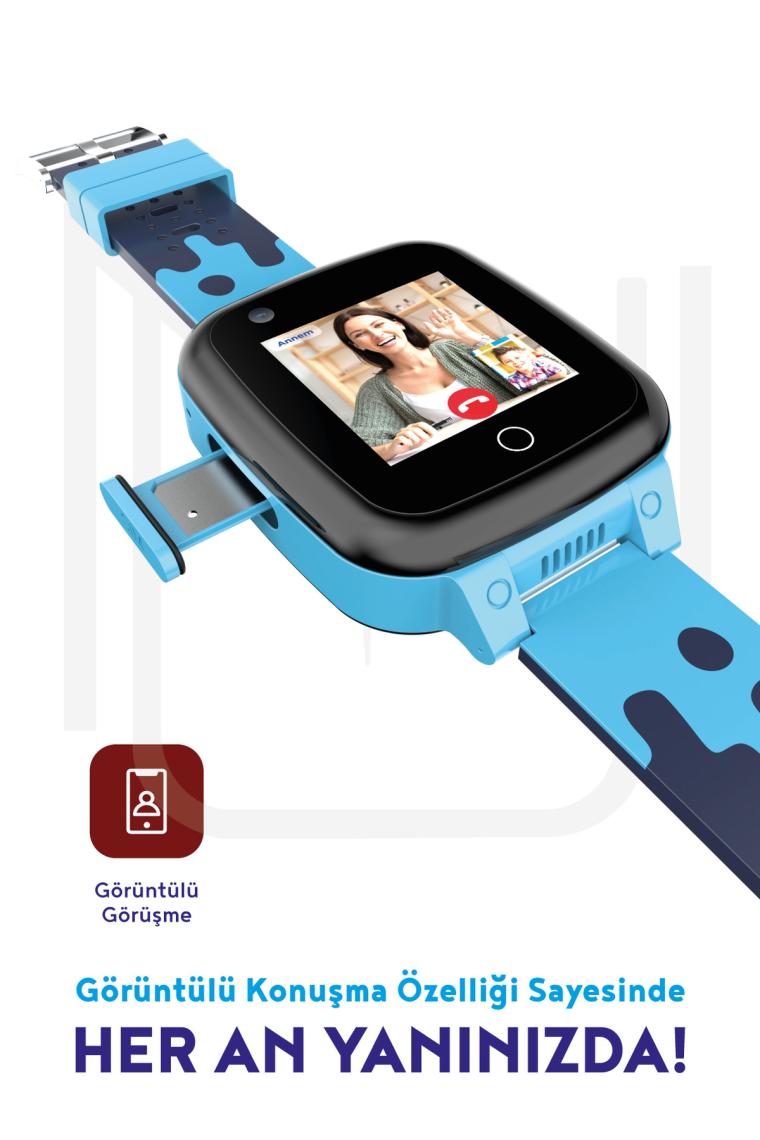 UZ Görüntülü Konuşma Özellikli Ve Gps Konum Takipli Akıllı Çocuk Saati (btk Kayıtlı)