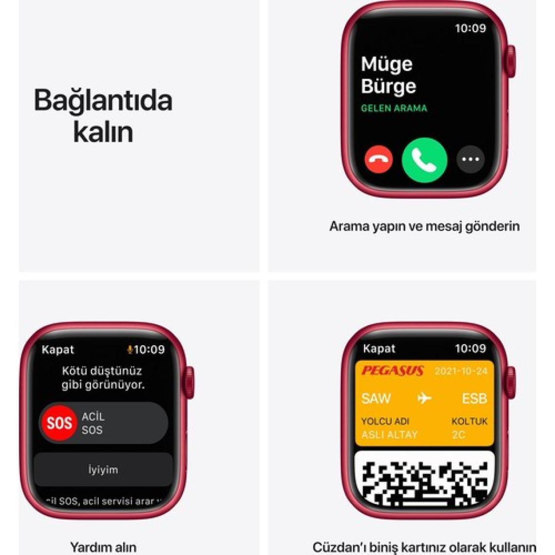 Apple Watch Series 7 GPS 45mm Akıllı Saat