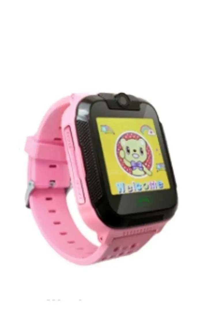 Pembe Çocuk Akıllı Saat, Gps Takip, Güvenli ve Eğlenceli Kullanım