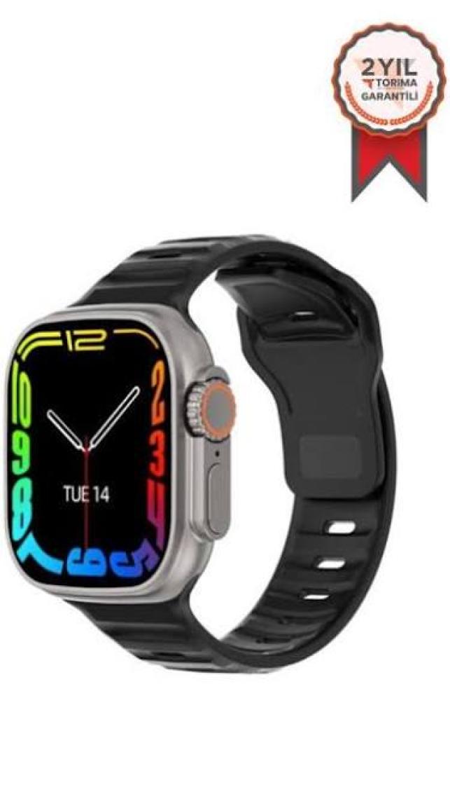 Torima Dt8 Ultra 2.0 Inç Nfc Özellikli Bt Çağrı Destekli Akıllı Saat Siyah