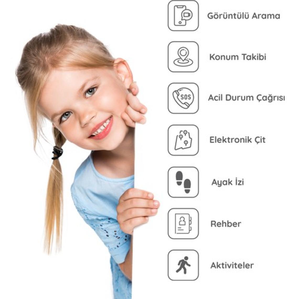 Bilicra Connect Akıllı Çocuk Saati Siyah