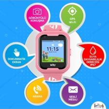 Wiky 4G Akıllı Çocuk Saati - 1.4 inç Dokunmatik Ekran, GPS, Görüntülü Konuşma, Adımsayar, IP67 Su Geçirmez, Uzun Pil Ömrü