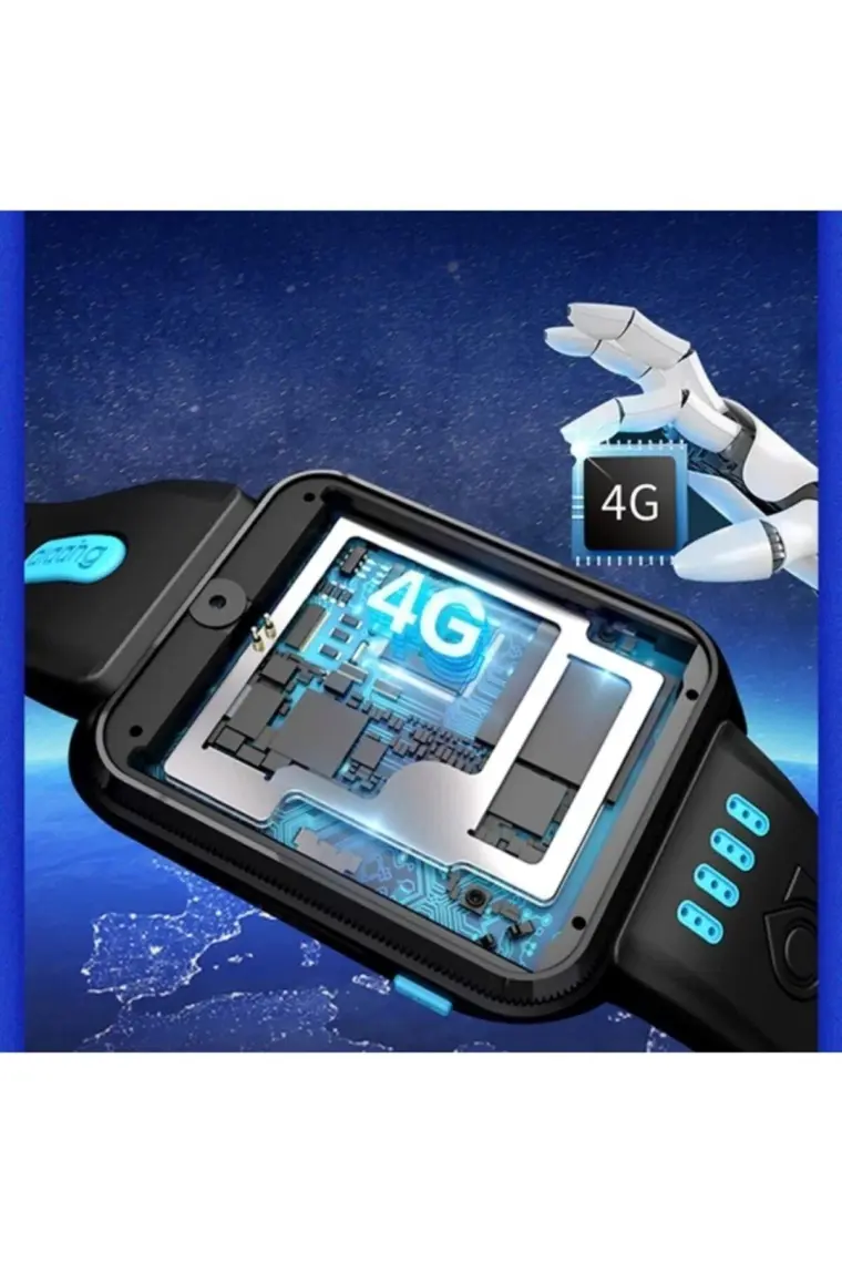 Teknofonik W5S 4g Görüntülü Konuşma Çift Kameralı Gps Wifi Android Akıllı Çocuk Saati
