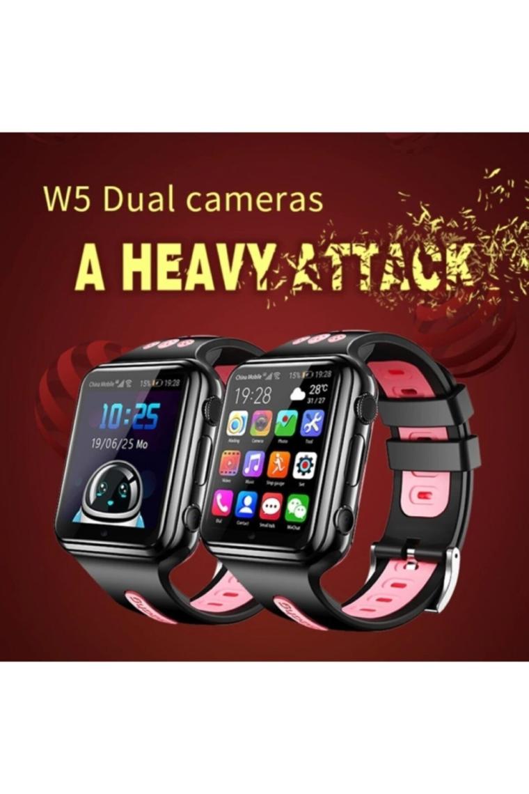 Teknofonik W5S 4g Görüntülü Konuşma Çift Kameralı Gps Wifi Android Akıllı Çocuk Saati