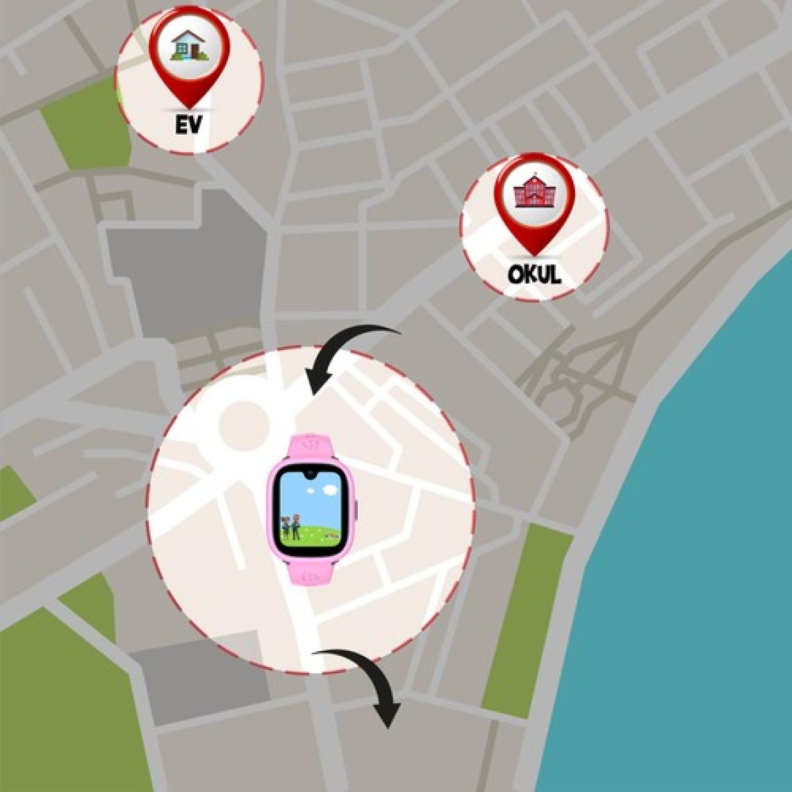 Wiky Watch 5 Plus Akıllı Çocuk Saati - Görüntülü Arama Pembe