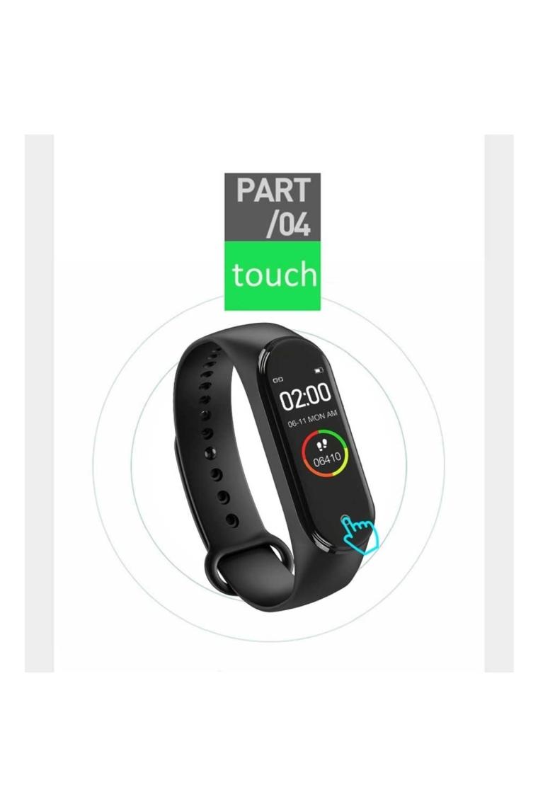 M4 Akıllı Saat Bileklik Kalp Hızı Kan Basıncı Nabız Pedometre Smart Watch