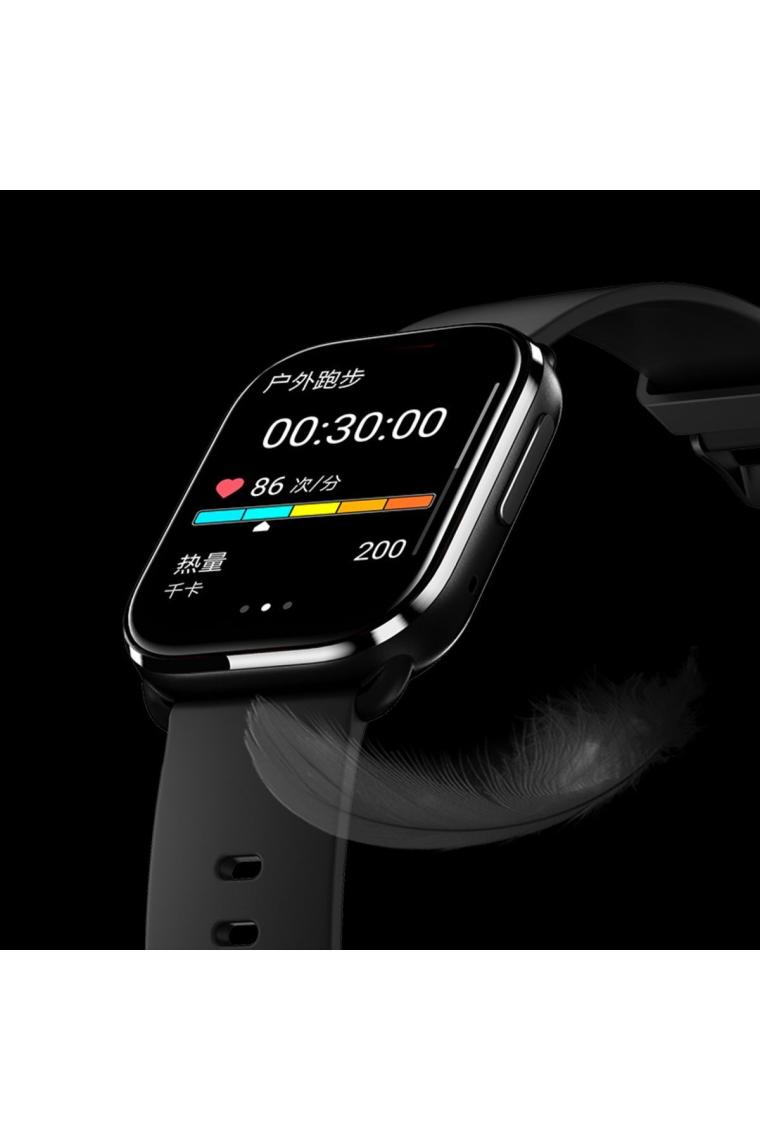 Qcy Watch Gs Siyah Akıllı Saat Sesli Telefon Görüşmesi 60hz