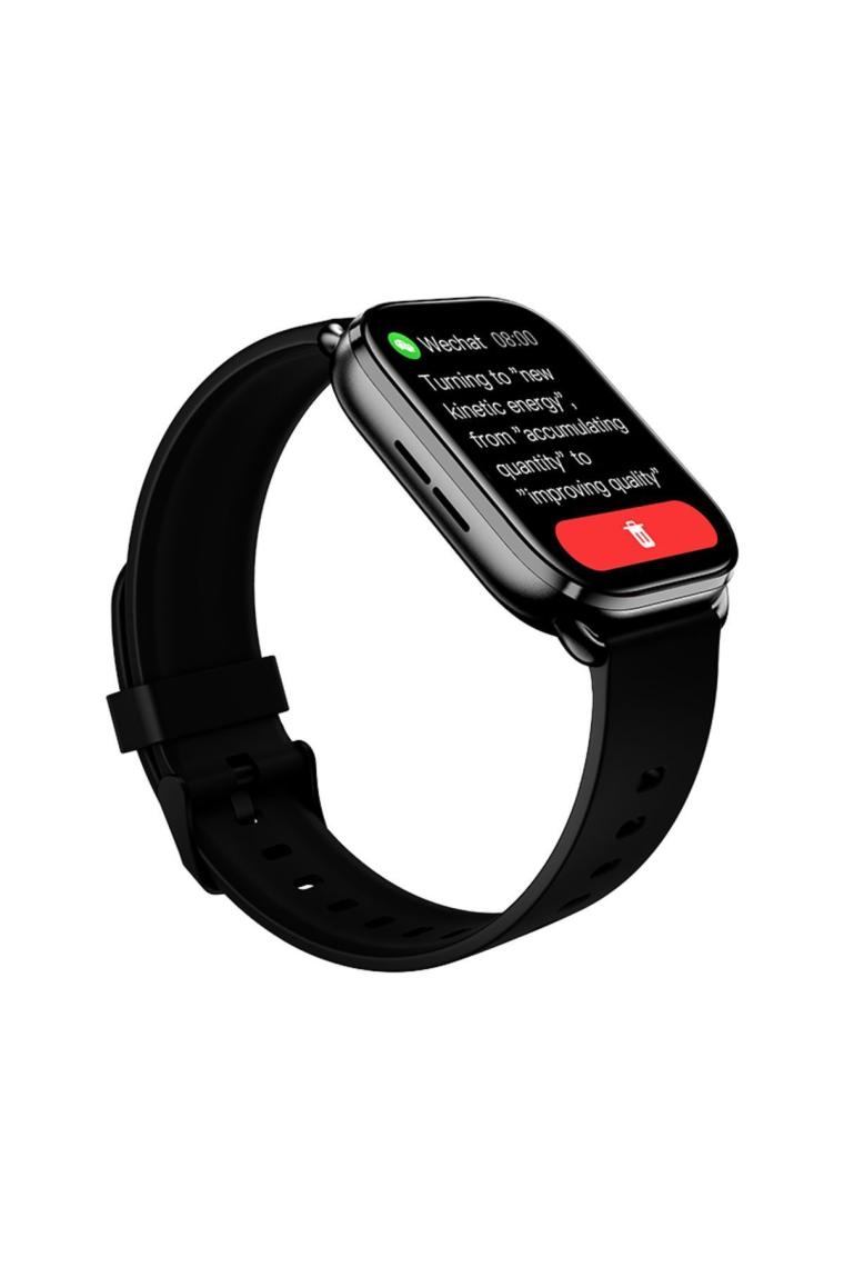 Qcy Watch Gs Siyah Akıllı Saat Sesli Telefon Görüşmesi 60hz
