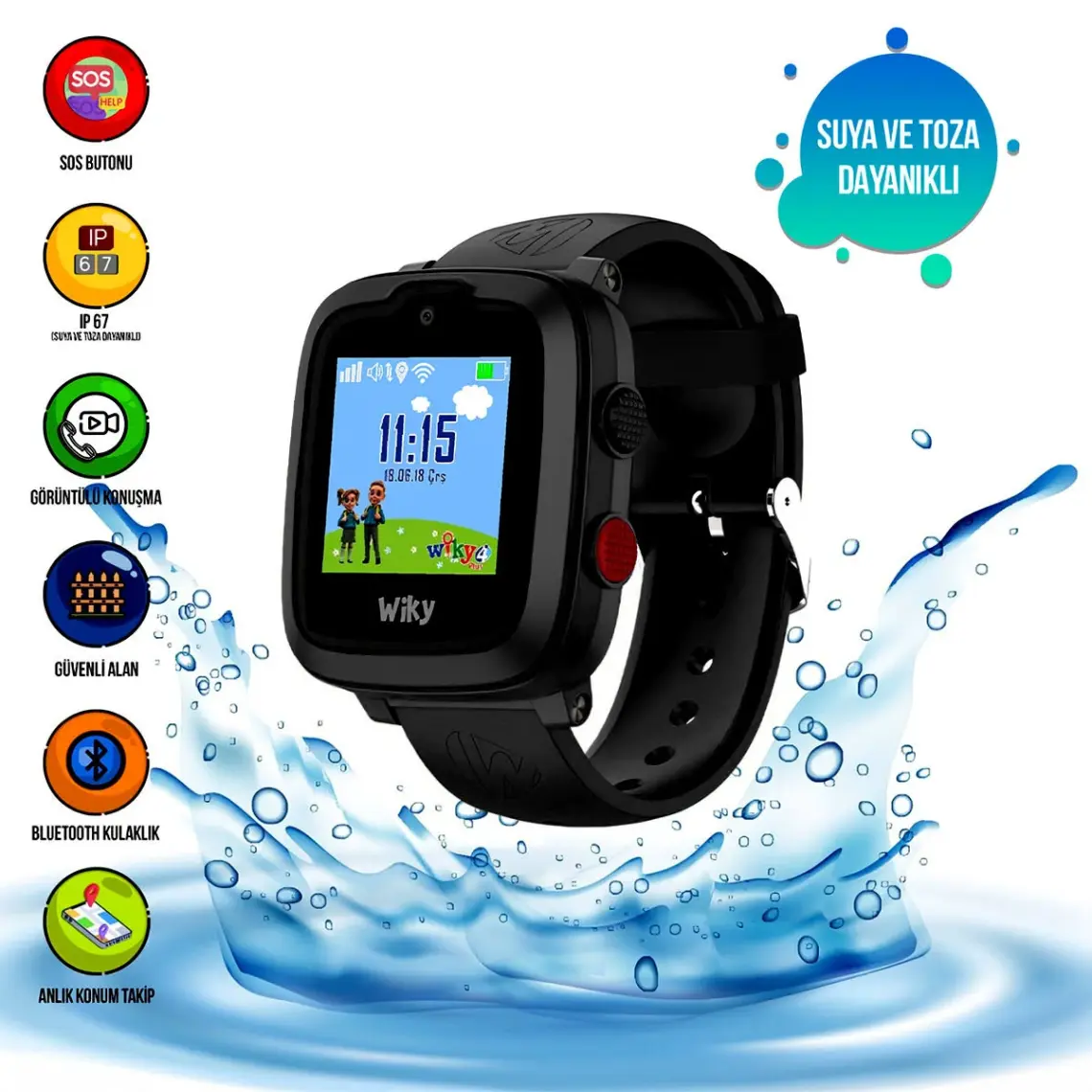 Wiky Watch 4 Plus Pembe Akıllı Çocuk Saati