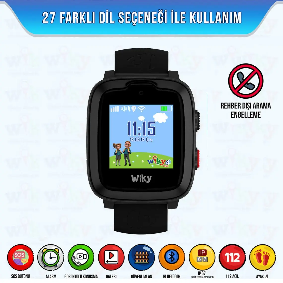 Wiky Watch 4 Plus Pembe Akıllı Çocuk Saati