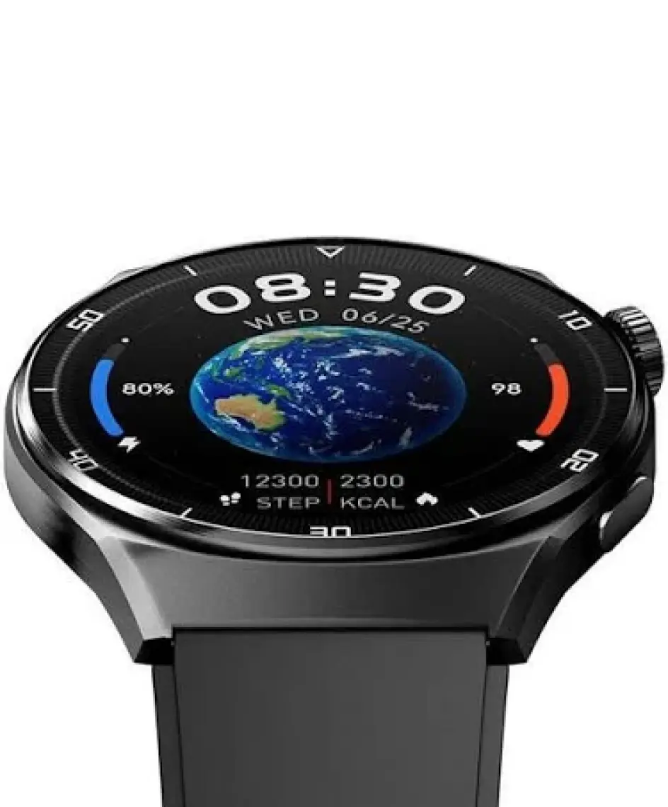 Qcy Gt2 Amoled Akıllı Saat Telefonla Sesli Görüşme 60hz Siyah