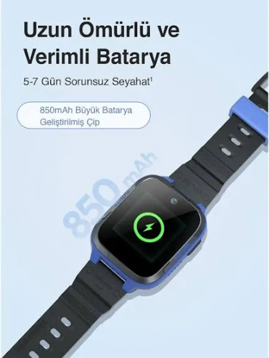 +360 Botslab Akıllı Çocuk Saati E3 Mavi