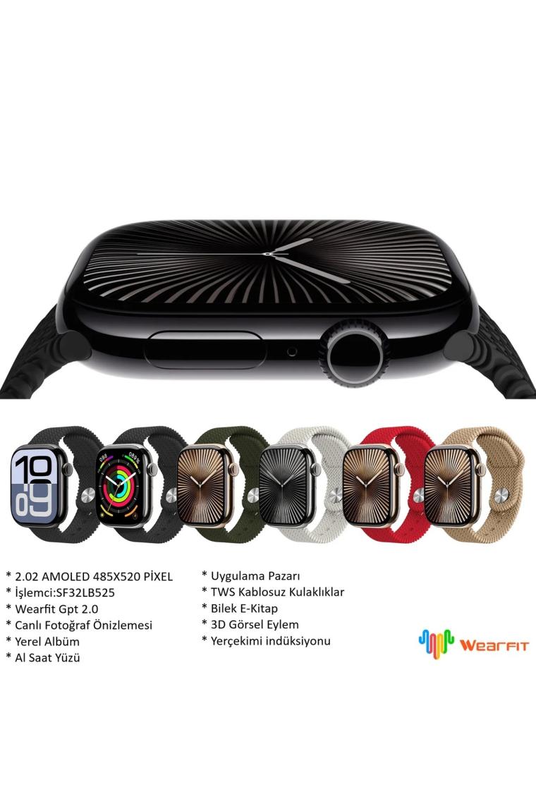 Hk Watch HK10 Pro Max Amoled Akıllı Saat Tüm Akıllı Telefonlara Uyumlu Kordon