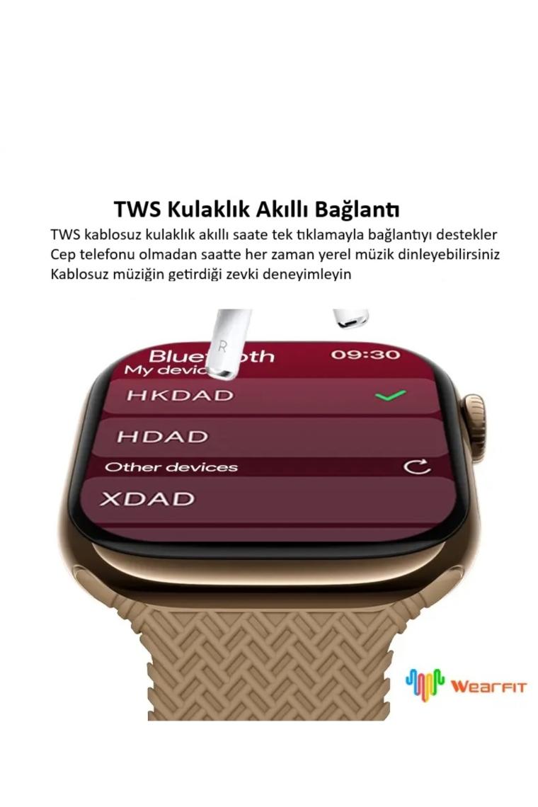 Hk Watch HK10 Pro Max Amoled Akıllı Saat Tüm Akıllı Telefonlara Uyumlu Kordon