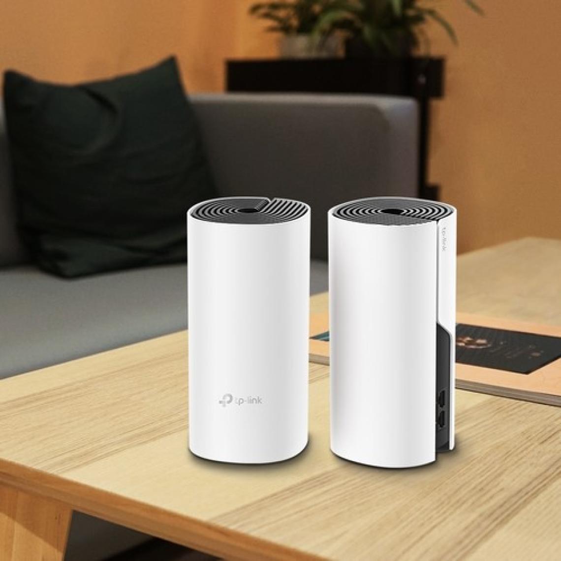 TP-Link Deco M4 (2-Pack) | Wi-Fi 5 Mesh Sistemi | AC1200 Mbps Hız | Fiber Uyumlu | Çift Bant | Gigabit Port | 100 Cihaz | 260 m² Kapsama Alanı | WPA3 | Mobil Uygulama ile Kolay Kurulum