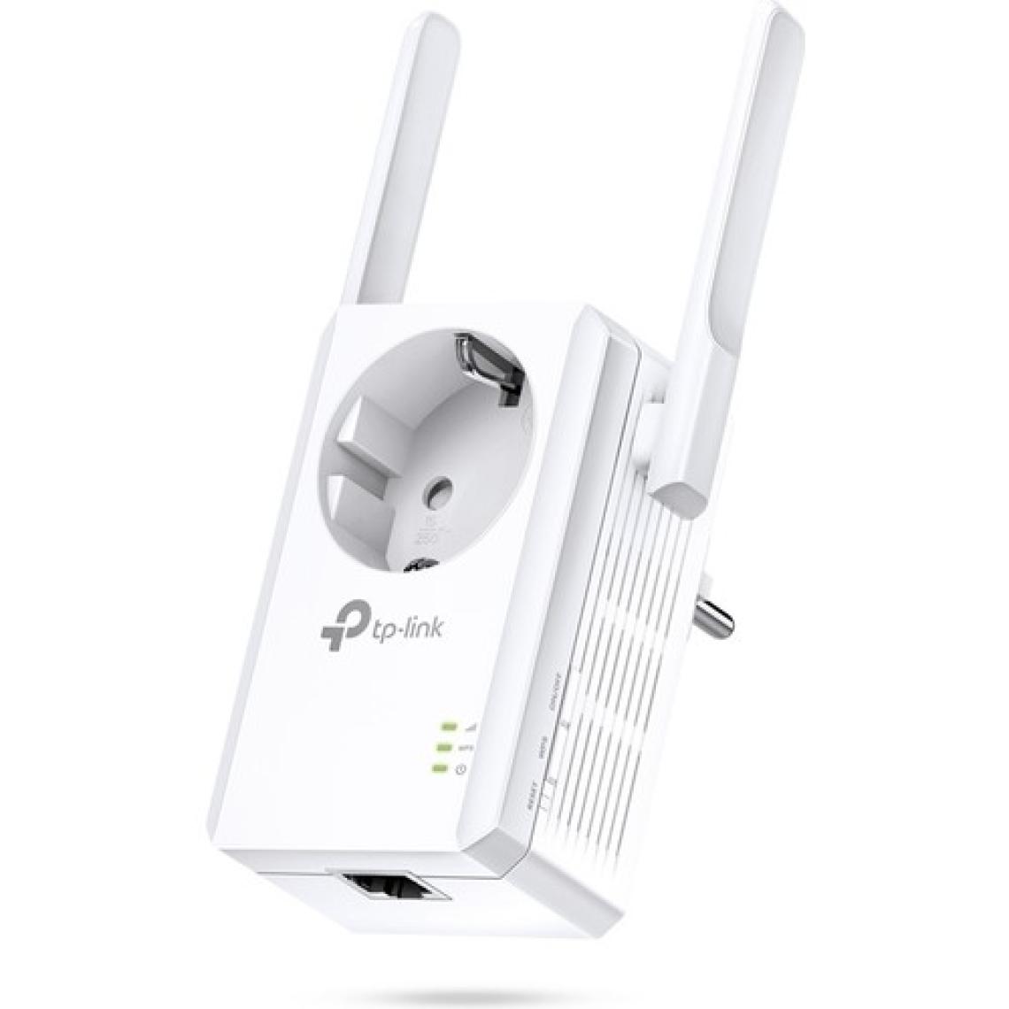 TP-Link TL-WA860RE | Wi-Fi 4 Menzil Genişletici | N300 Mbps | Priz Soketli Tasarım | 2 Harici Anten | Kolay Kurulum | Access Point Modu | Tüm Modem ve Router Modelleri ile Uyumludur